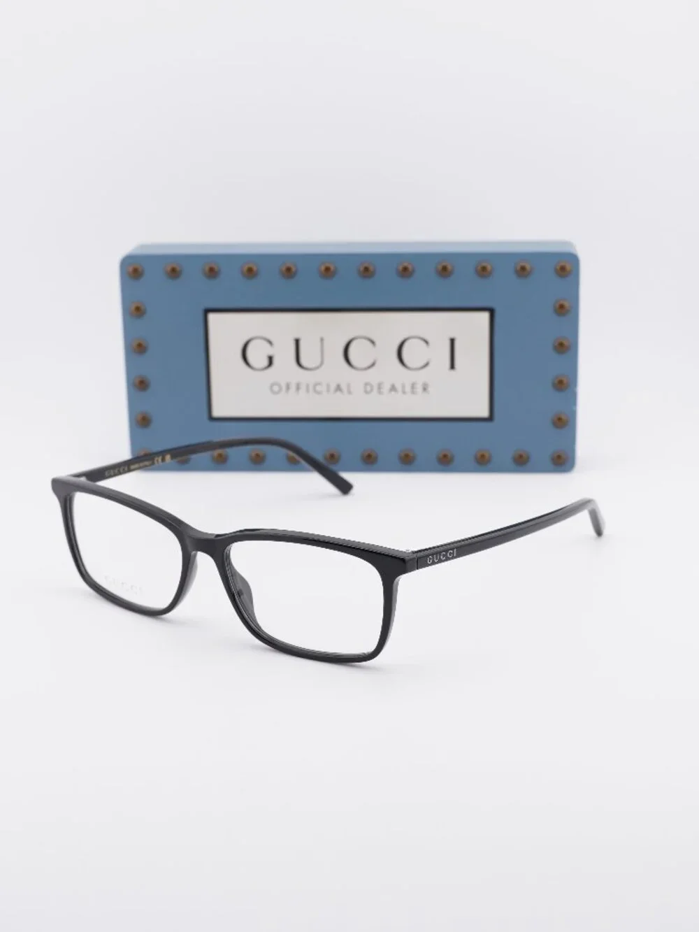Gucci GG1997O 005 Rectangle 57mm Eyeglasses - Black